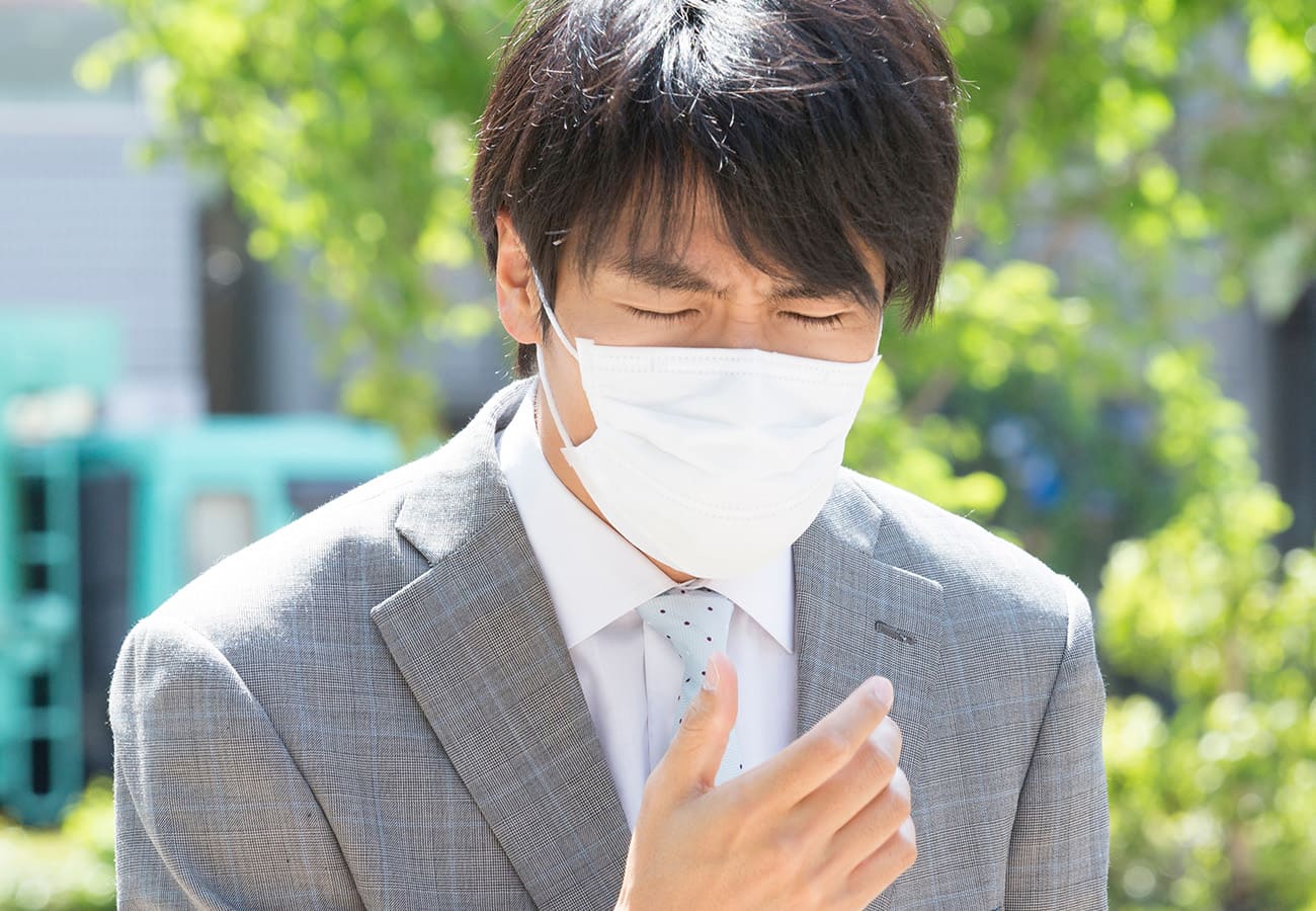 花粉症の男性
